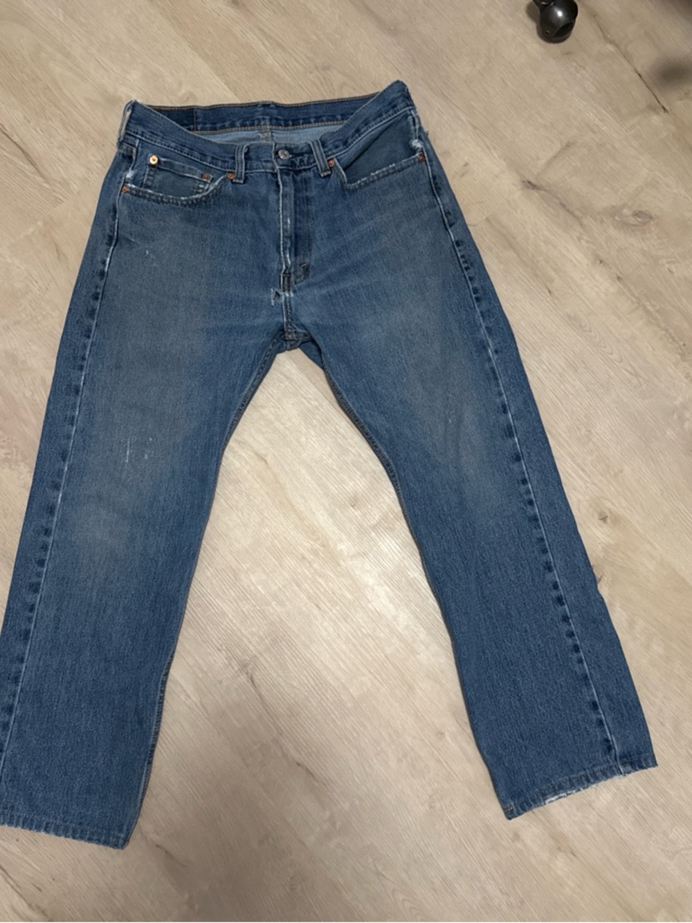 Levi's Straight Fit Blue Denim Jeans